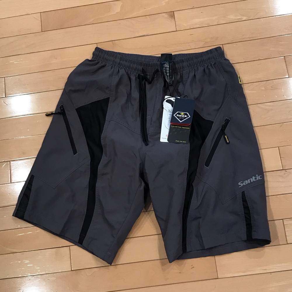 NWT Men’s SANTIC Long Distance Bike Cycling Shorts w pads M1203 - Medium